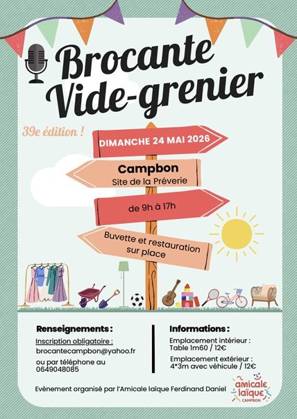 39ème Vide-Grenier de l'Amicale 